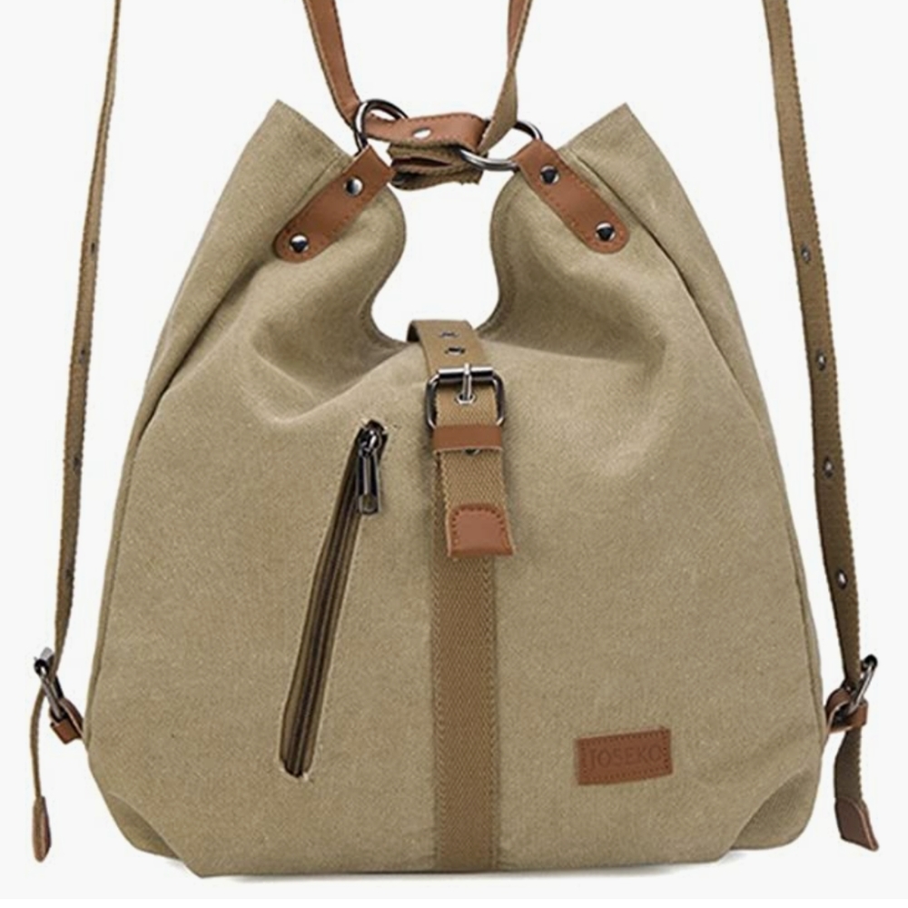 Multifunction shoulder bag, canvas purse, crossbody